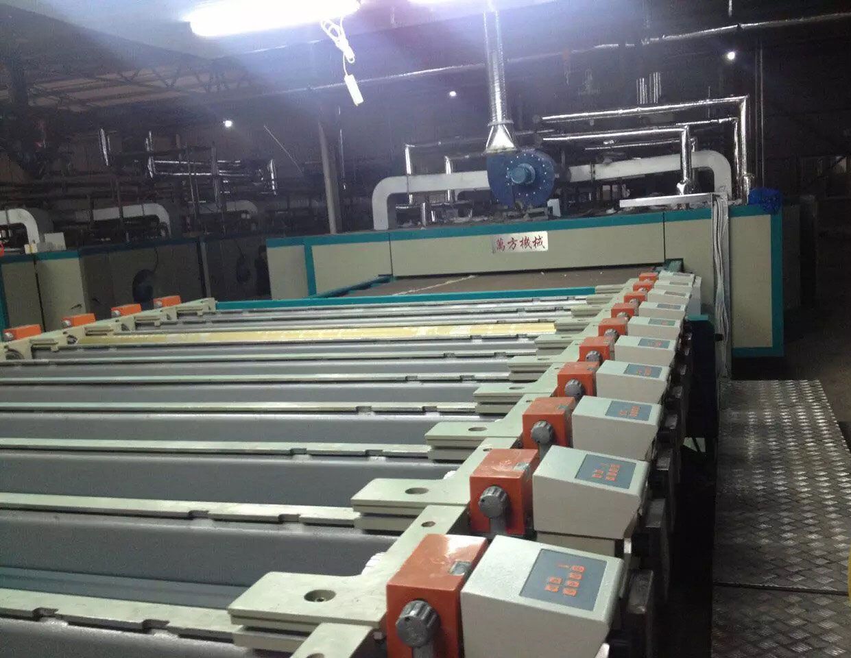 Scraper multi-color rotary screen printing machine